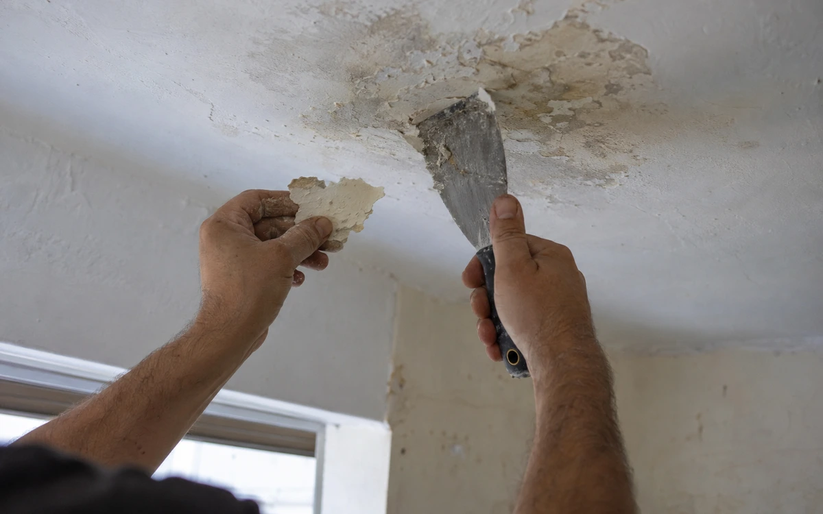 Ceiling leak repair contractor